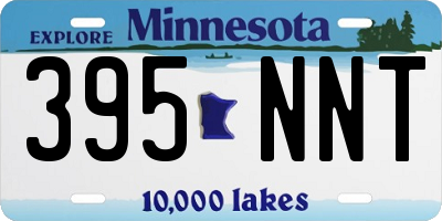 MN license plate 395NNT