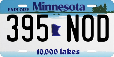 MN license plate 395NOD