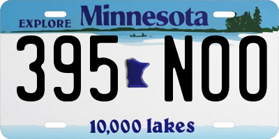 MN license plate 395NOO