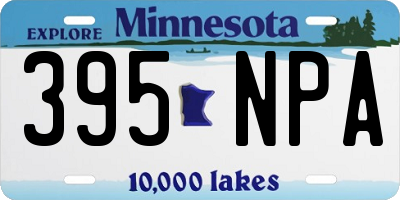 MN license plate 395NPA