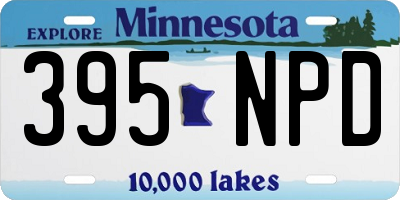 MN license plate 395NPD