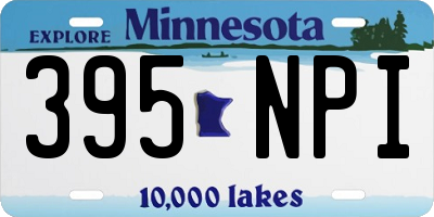 MN license plate 395NPI