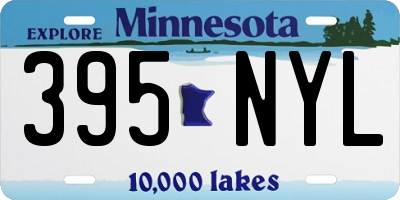 MN license plate 395NYL