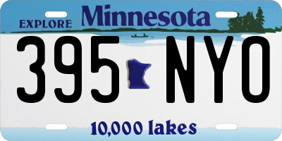 MN license plate 395NYO