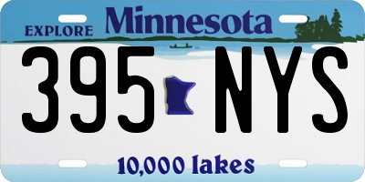 MN license plate 395NYS