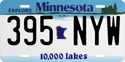 MN license plate 395NYW
