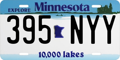 MN license plate 395NYY