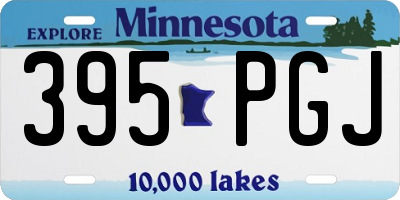 MN license plate 395PGJ