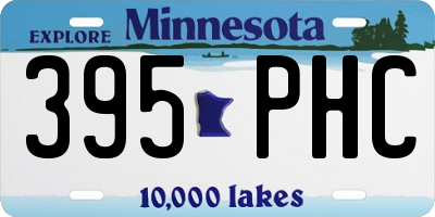 MN license plate 395PHC