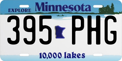 MN license plate 395PHG
