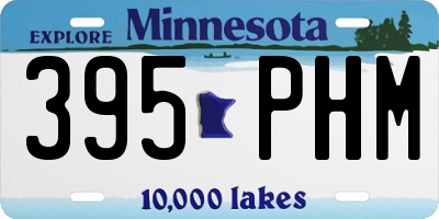 MN license plate 395PHM