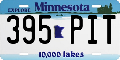 MN license plate 395PIT