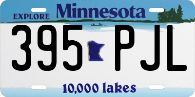 MN license plate 395PJL