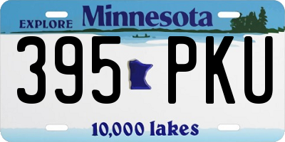 MN license plate 395PKU