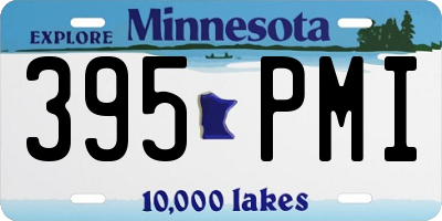 MN license plate 395PMI
