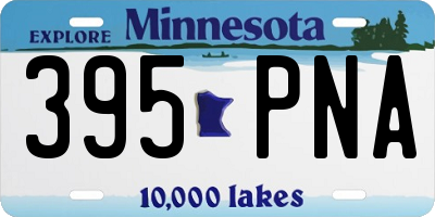 MN license plate 395PNA