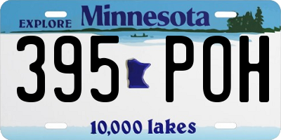 MN license plate 395POH