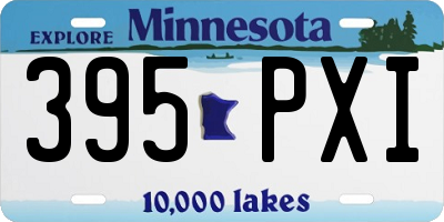 MN license plate 395PXI