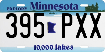 MN license plate 395PXX