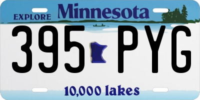 MN license plate 395PYG