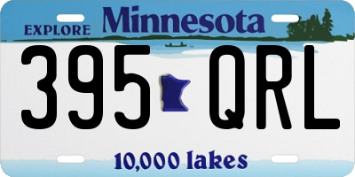 MN license plate 395QRL