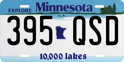 MN license plate 395QSD
