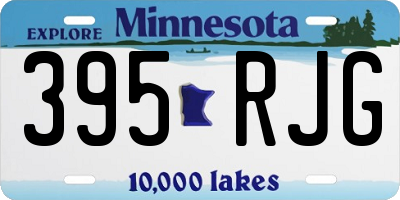MN license plate 395RJG