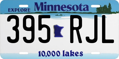 MN license plate 395RJL