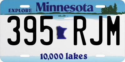 MN license plate 395RJM