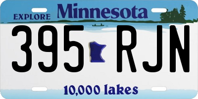 MN license plate 395RJN