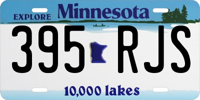 MN license plate 395RJS