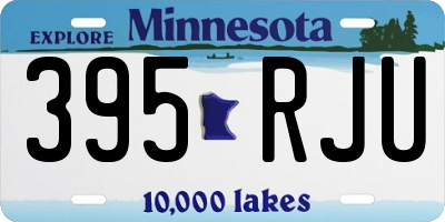 MN license plate 395RJU