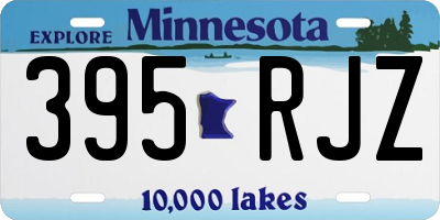 MN license plate 395RJZ