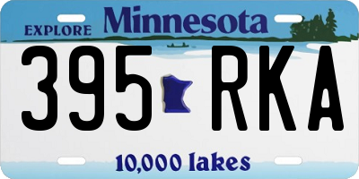 MN license plate 395RKA