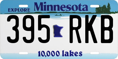 MN license plate 395RKB