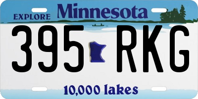 MN license plate 395RKG