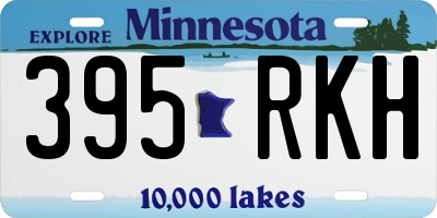 MN license plate 395RKH