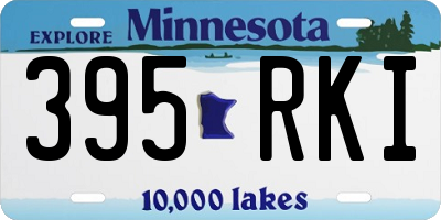 MN license plate 395RKI