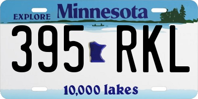 MN license plate 395RKL