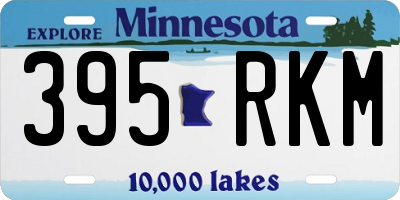 MN license plate 395RKM