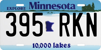 MN license plate 395RKN