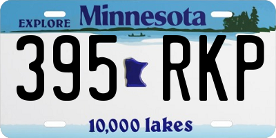 MN license plate 395RKP