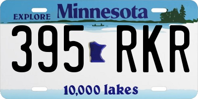 MN license plate 395RKR