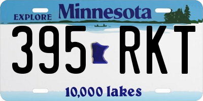 MN license plate 395RKT