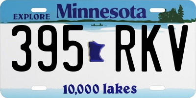 MN license plate 395RKV