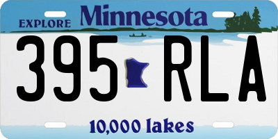 MN license plate 395RLA