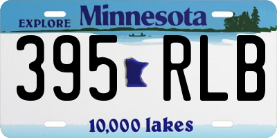 MN license plate 395RLB
