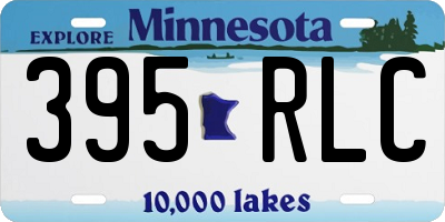 MN license plate 395RLC