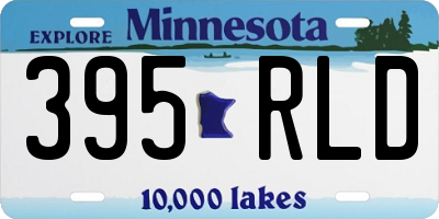 MN license plate 395RLD