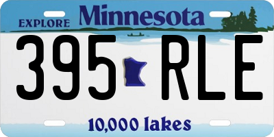 MN license plate 395RLE